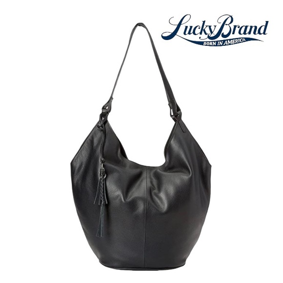 Lucky Brand Handbags - Lucky Brand (NWT) Azbi, Genuine, leather Hobo/Shoulder Bag in Black